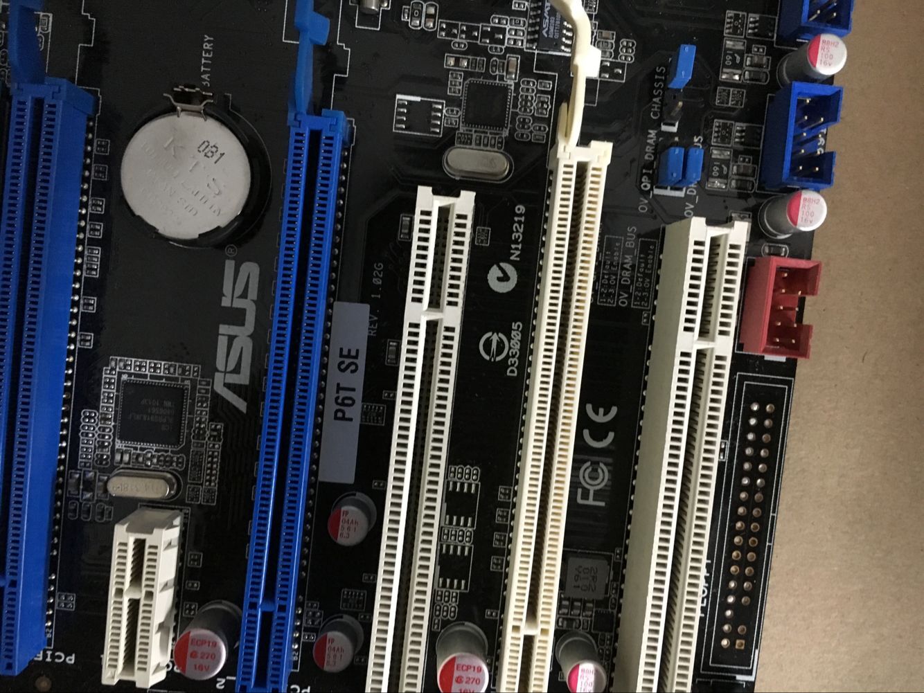 ASUS P6T SE Motherboard Chipset Intel X58 LGA1366 DDR3 With I/O Shield